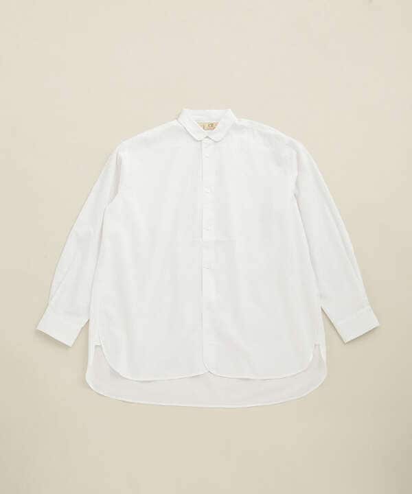 LB.03/綿麻ポプリンセミロングシャツ