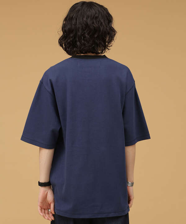 LB.03/二重編み配色クルーネックTシャツ