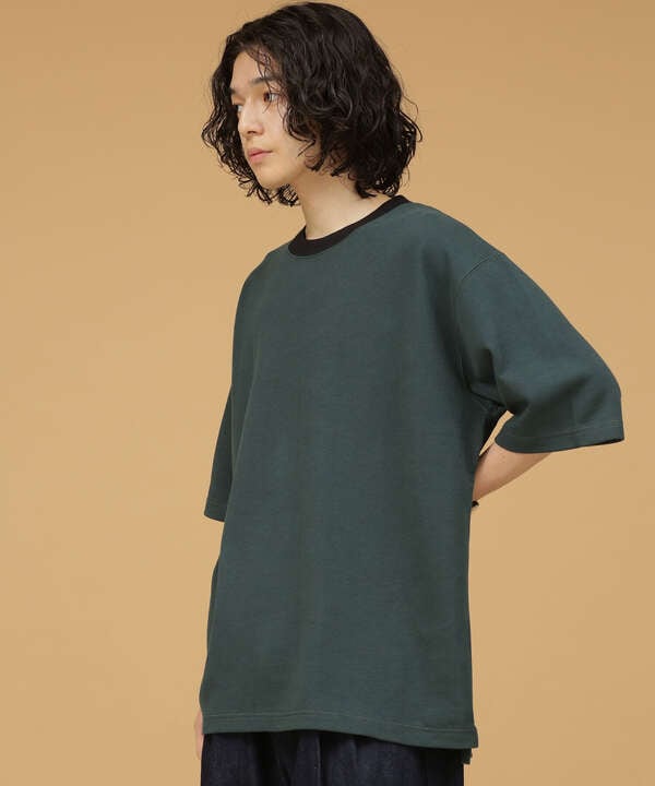 LB.03/二重編み配色クルーネックTシャツ