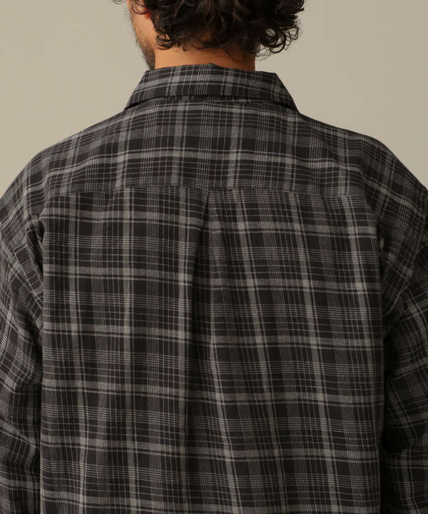 LB.03/ボイルチェックドローストリングシャツ