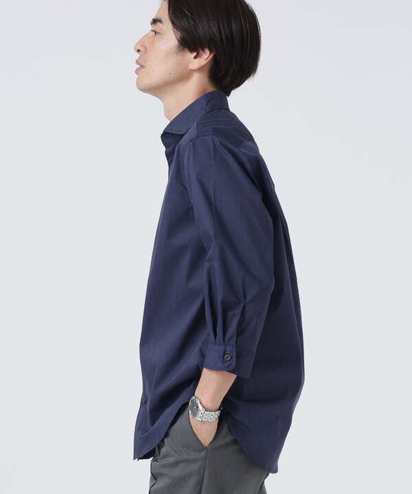 LB.03/｢ICE FLOW LINEN｣カッタウェイシャツ 7分袖