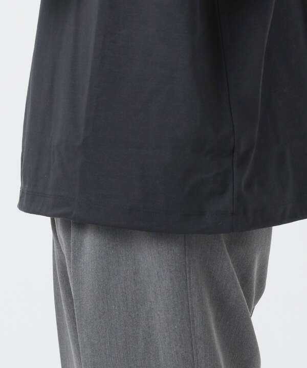 LB.03/スーピマコットンワイドモックネックＴシャツ