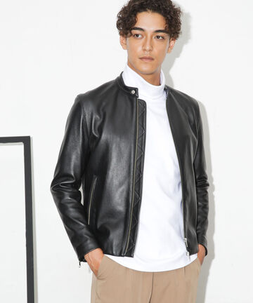 お得】 ジャケット・アウター CLANEVEGAN 2 JACKET SHORT LEATHER