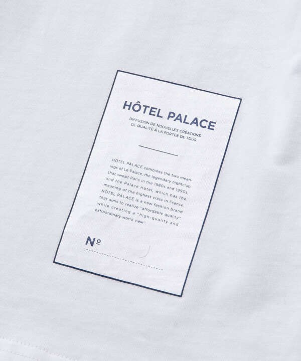 ｢HOTEL PALACE(オテル パラス)｣グラフィックコットンロングスリーブTシャツ