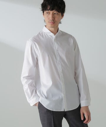 「ICE FLOW LINEN」カッタウェイシャツ 長袖