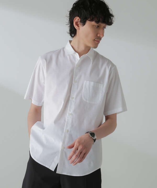 「ICE FLOW LINEN」レギュラーカラーシャツ 半袖