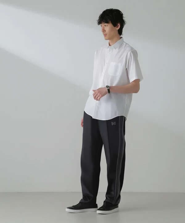 「ICE FLOW LINEN」レギュラーカラーシャツ 半袖