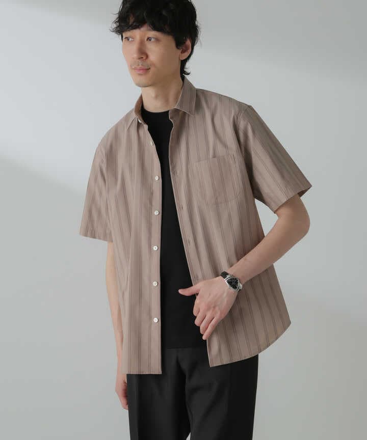 「ICE FLOW LINEN」バリエーションシャツ 半袖