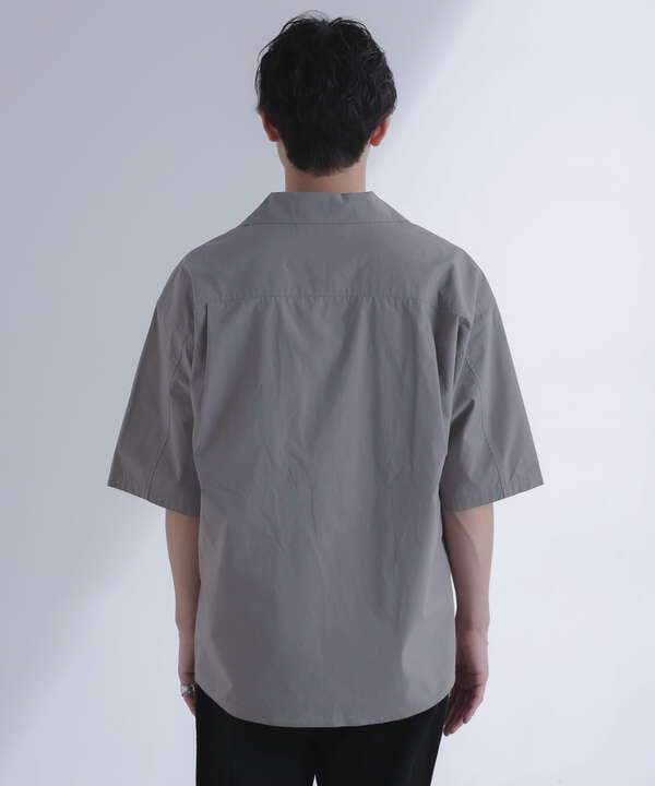 「大人のワイドシャツ」オープンカラー 半袖