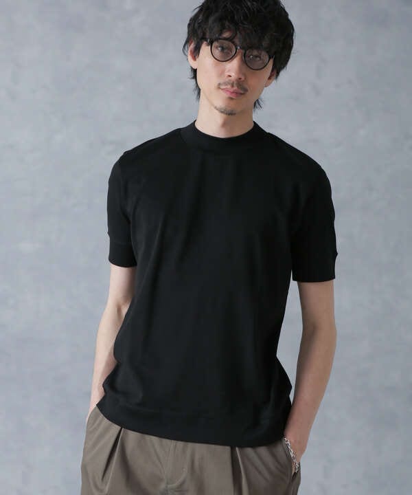 「FORMAL JERSEY」モックネックカットソー半袖