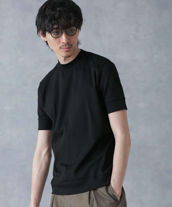 「FORMAL JERSEY」モックネックカットソー半袖