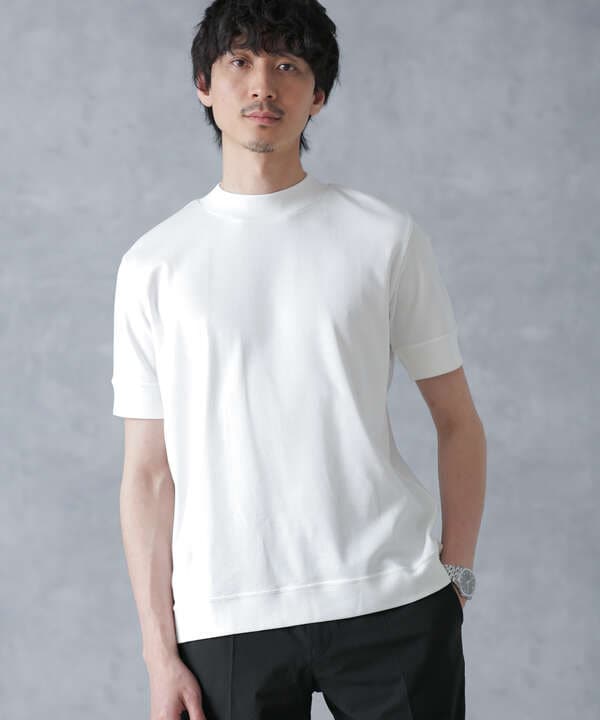 「FORMAL JERSEY」モックネックカットソー半袖