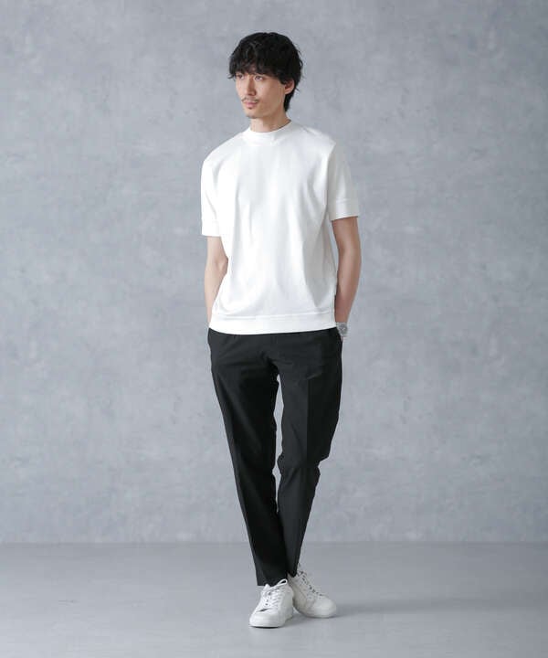 「FORMAL JERSEY」モックネックカットソー半袖