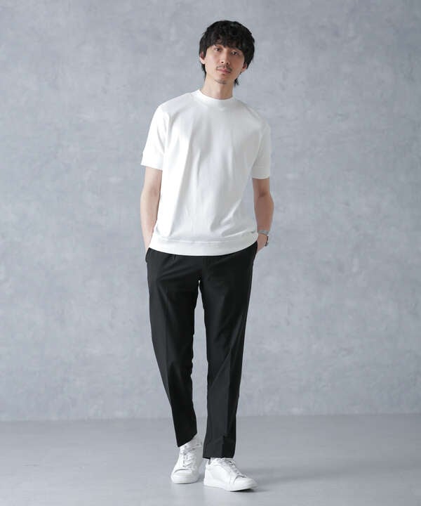 「FORMAL JERSEY」モックネックカットソー半袖