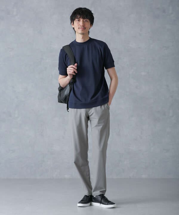 「FORMAL JERSEY」モックネックカットソー半袖