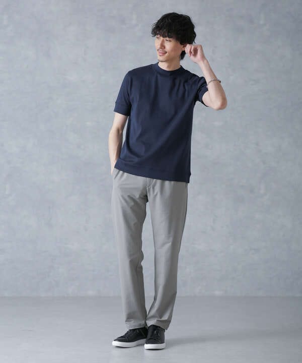 「FORMAL JERSEY」モックネックカットソー半袖