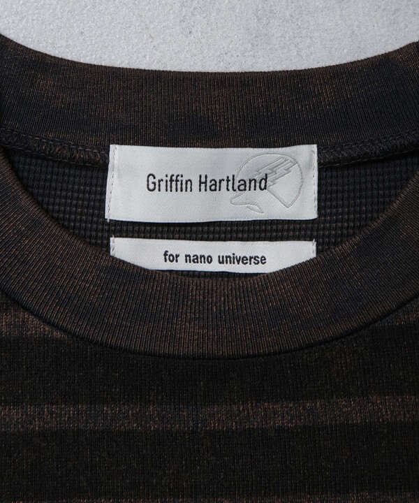 「GriffinHartland」別注製品染めボーダーTシャツ