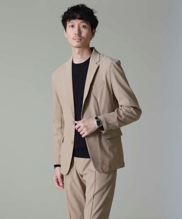 ｢N JACKET BASIC｣RENU(R)撥水ダブルフェイスストレッチジャケット(セットアップ可)