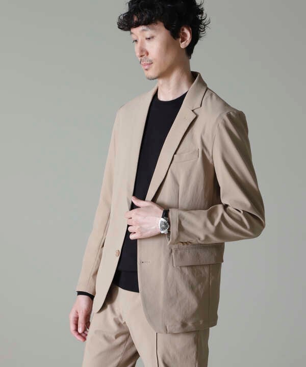 ｢N JACKET BASIC｣RENU(R)撥水ダブルフェイスストレッチジャケット(セットアップ可)