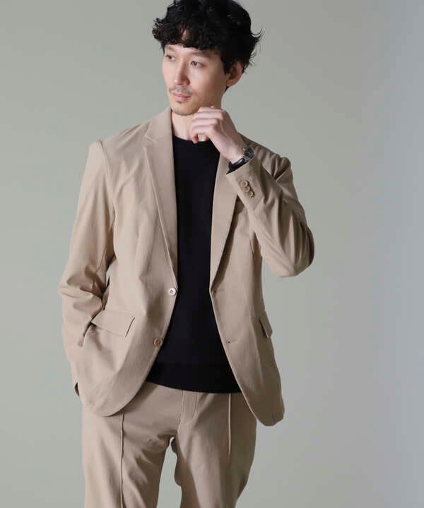 ｢N JACKET BASIC｣RENU(R)撥水ダブルフェイスストレッチジャケット(セットアップ可)