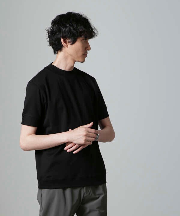 「FORMAL JERSEY」モックネックカットソー半袖