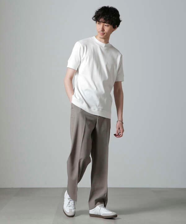 「FORMAL JERSEY」モックネックカットソー半袖