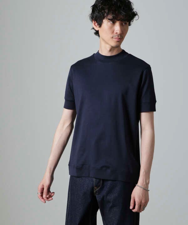 「FORMAL JERSEY」モックネックカットソー半袖