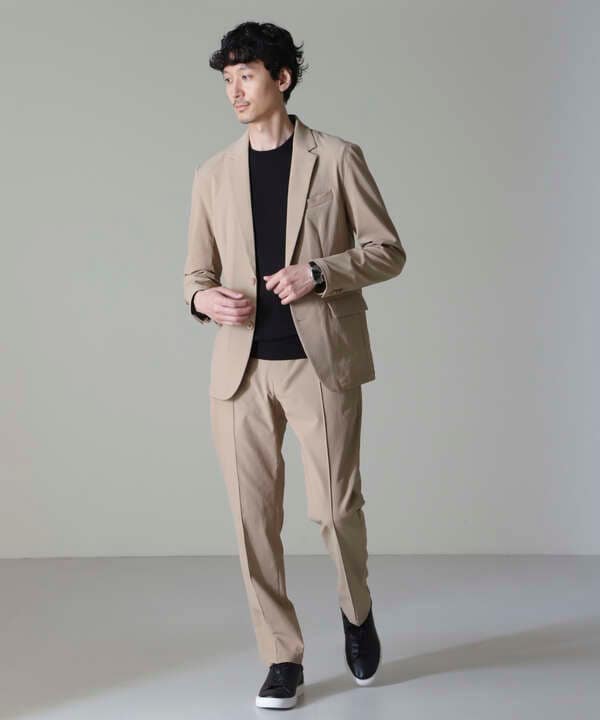 ｢N TROUSERS BASIC｣RENU(R)撥水ダブルフェイスストレッチパンツ(セットアップ可)