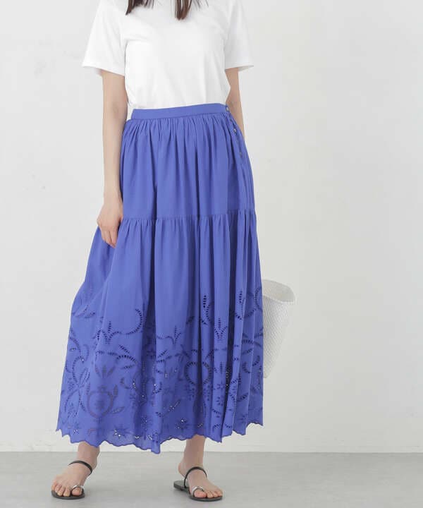 インドシフリー刺繍スカート