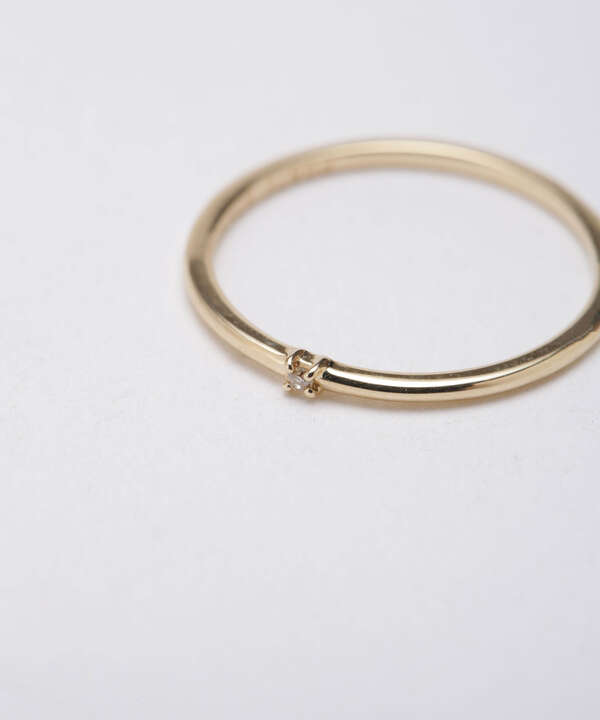 PORTE-BONHEUR/別注K10YG One diamond Ring（6710247009） | NANO