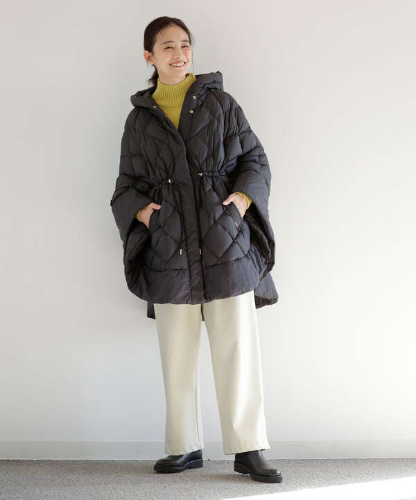 WOOLRICH/ELIS CAPE ライトダウンキルティングケープ（6711214020 ...