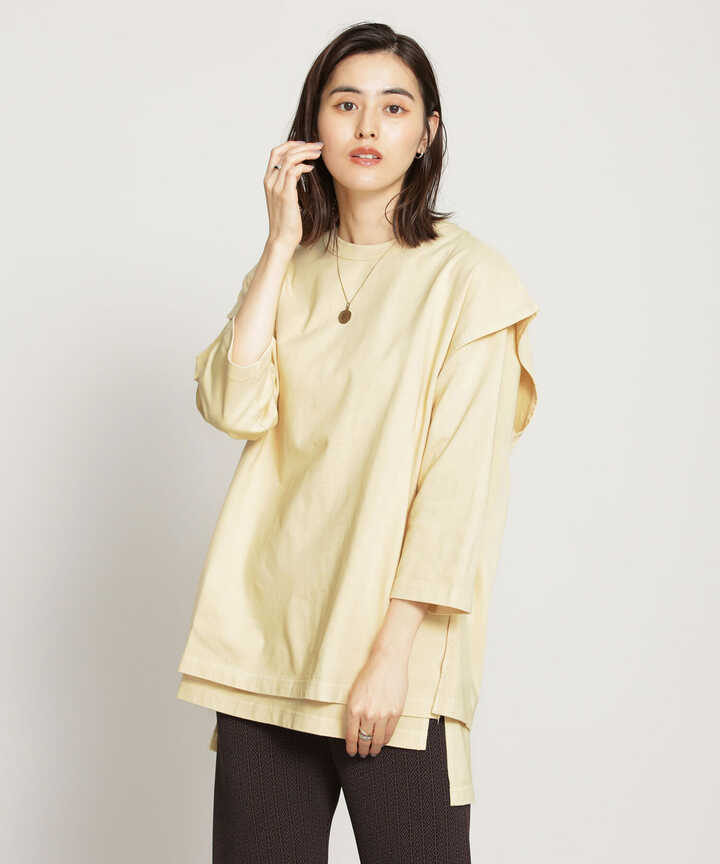 R JUBILEE/Layered Long Tee 七分袖