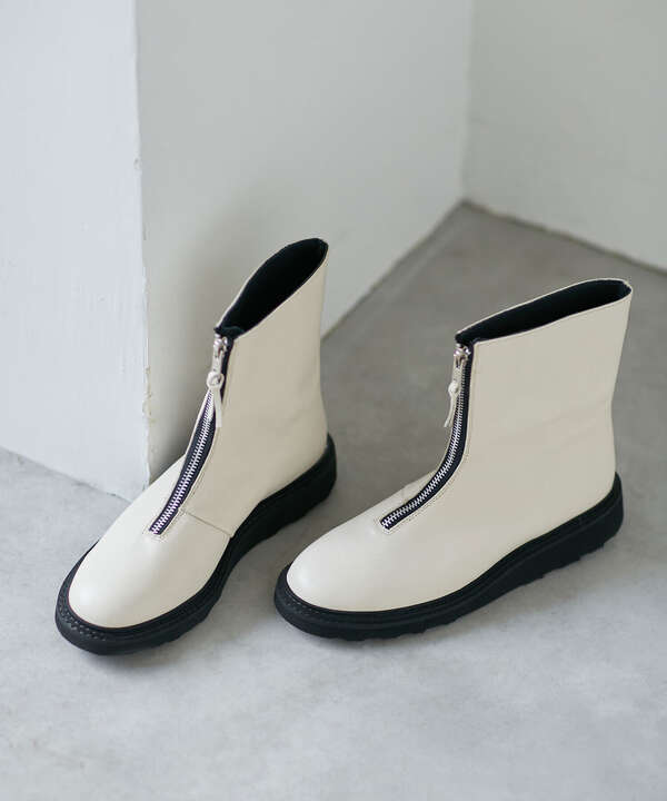 CAMINAND TRECK SOLE BACK ZIP BOOTS