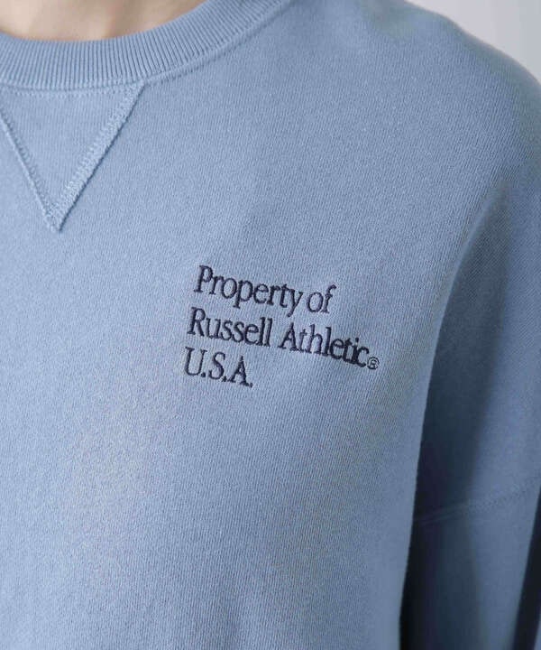 RUSSELL ATHLETIC/別注 SWEAT CREW NECK EMB SHIRT(セットアップ可)