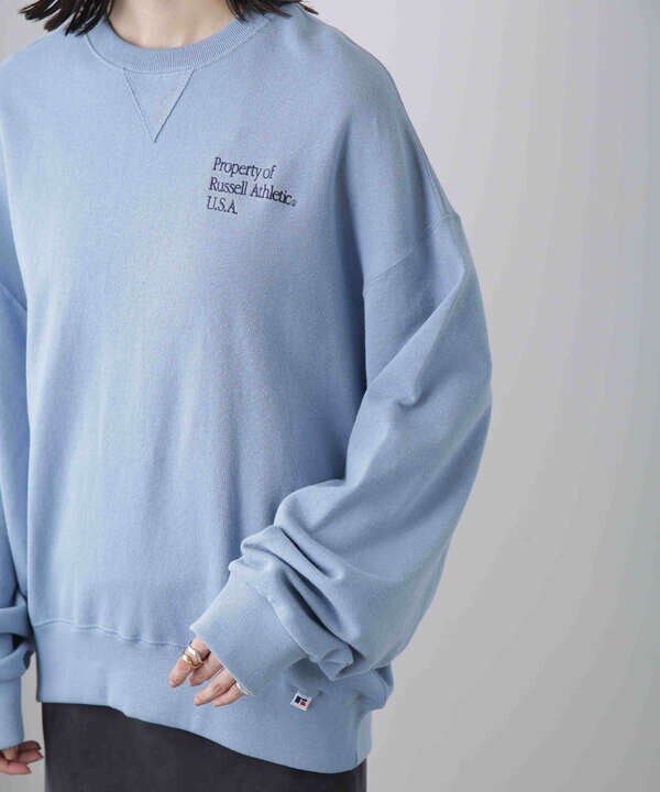 RUSSELL ATHLETIC/別注 SWEAT CREW NECK EMB SHIRT(セットアップ可 ...