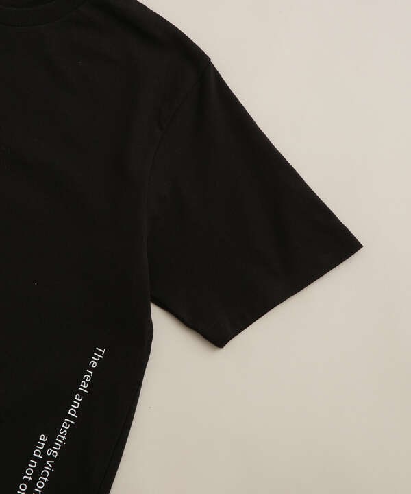 LB.04/メッセージロゴプリントクルーネックTシャツ