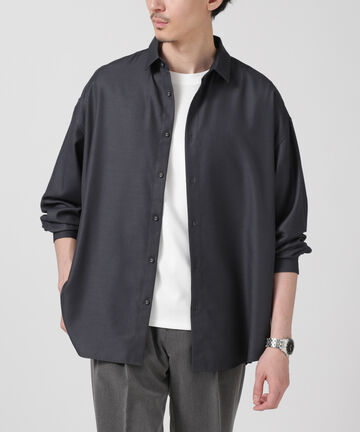 LB.04/WEB限定 ビッグドレープシャツ