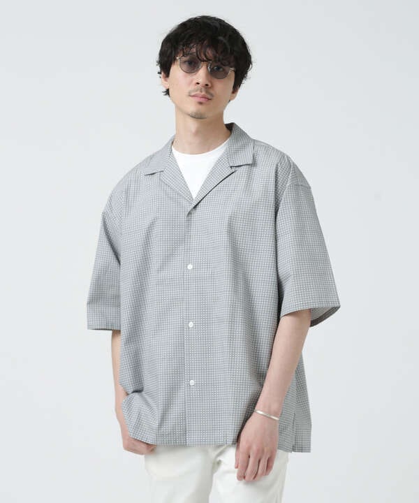  LB.04/WEB限定 ビッグシルエット総柄オープンカラーシャツ 半袖 