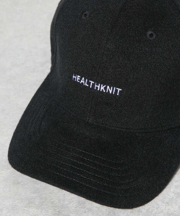 Healthknit/Healthknit別注 フェルト刺繍キャップ