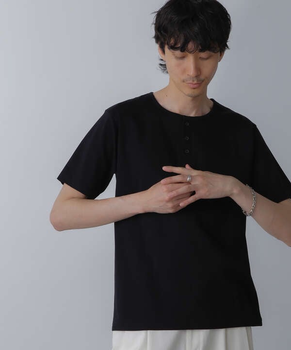 アンチスメル ヘンリーネックTシャツ 半袖