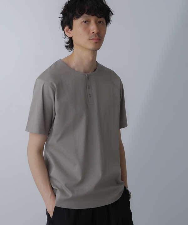 WEB限定/アンチスメル ヘンリーネックTシャツ 半袖