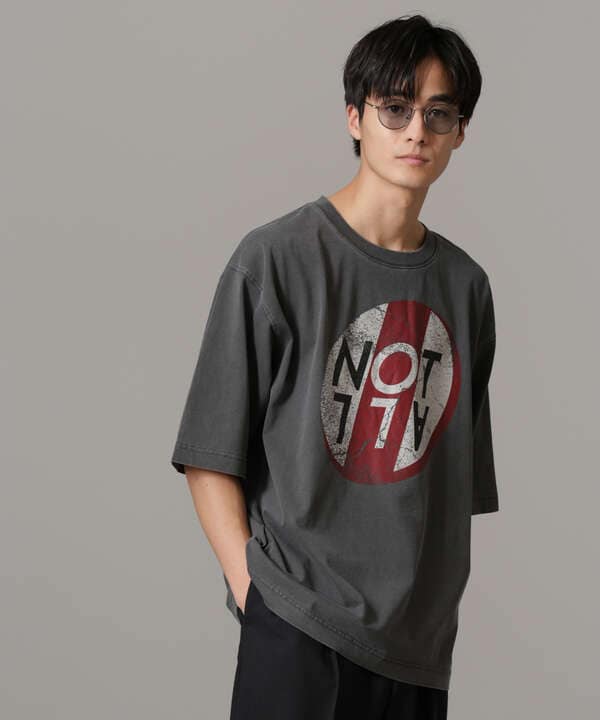 「NOT ALL」オーバーダイTシャツ 半袖