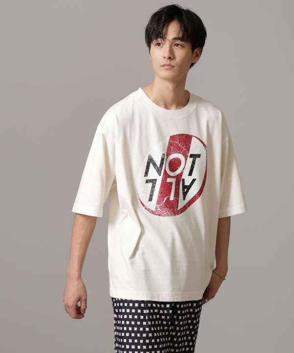 「NOT ALL」オーバーダイTシャツ 半袖