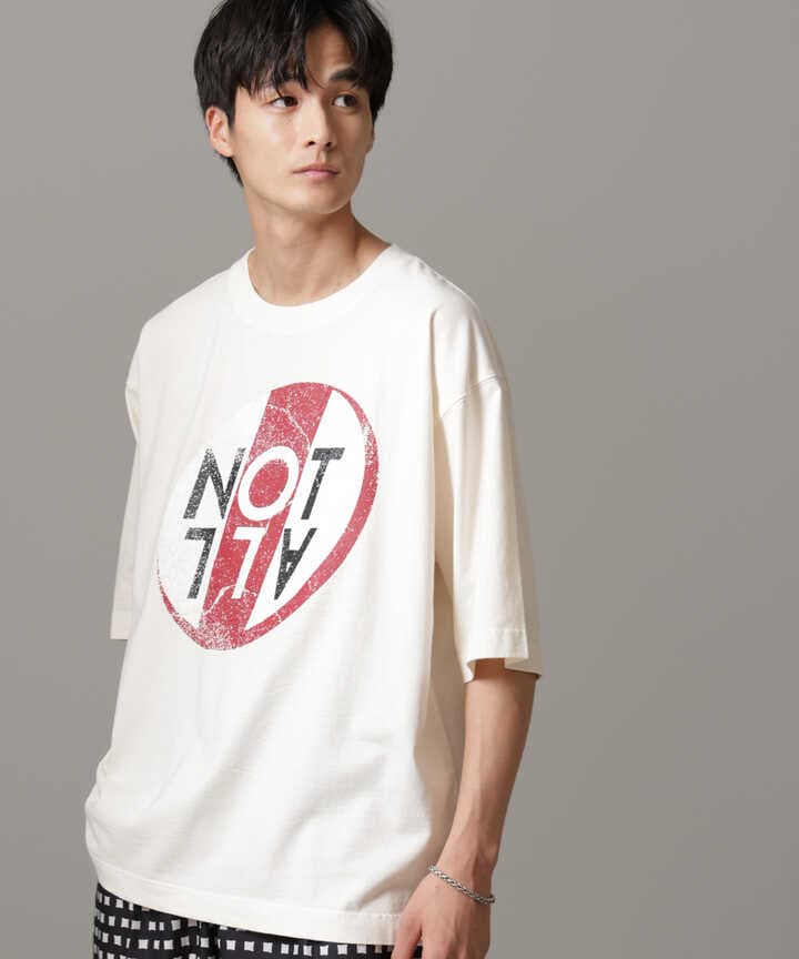 「NOT ALL」オーバーダイTシャツ 半袖