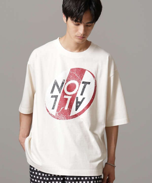 「NOT ALL」オーバーダイTシャツ 半袖