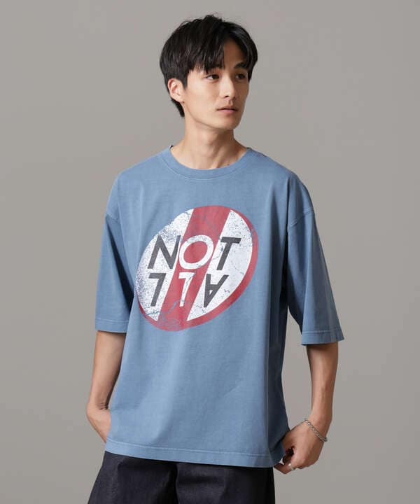 「NOT ALL」オーバーダイTシャツ 半袖