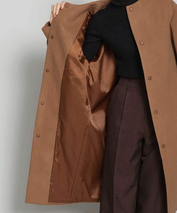 SUPER110ブレンドモッサボリューム袖コート