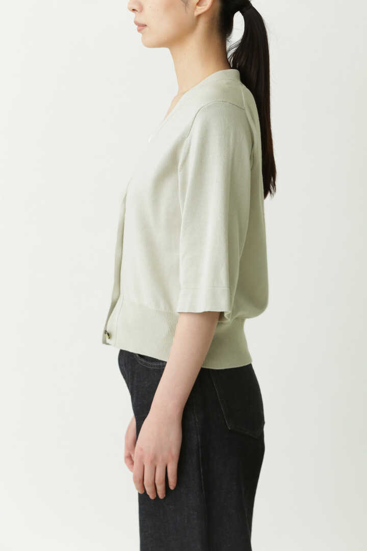 V NECK COTTON CARDIGAN5