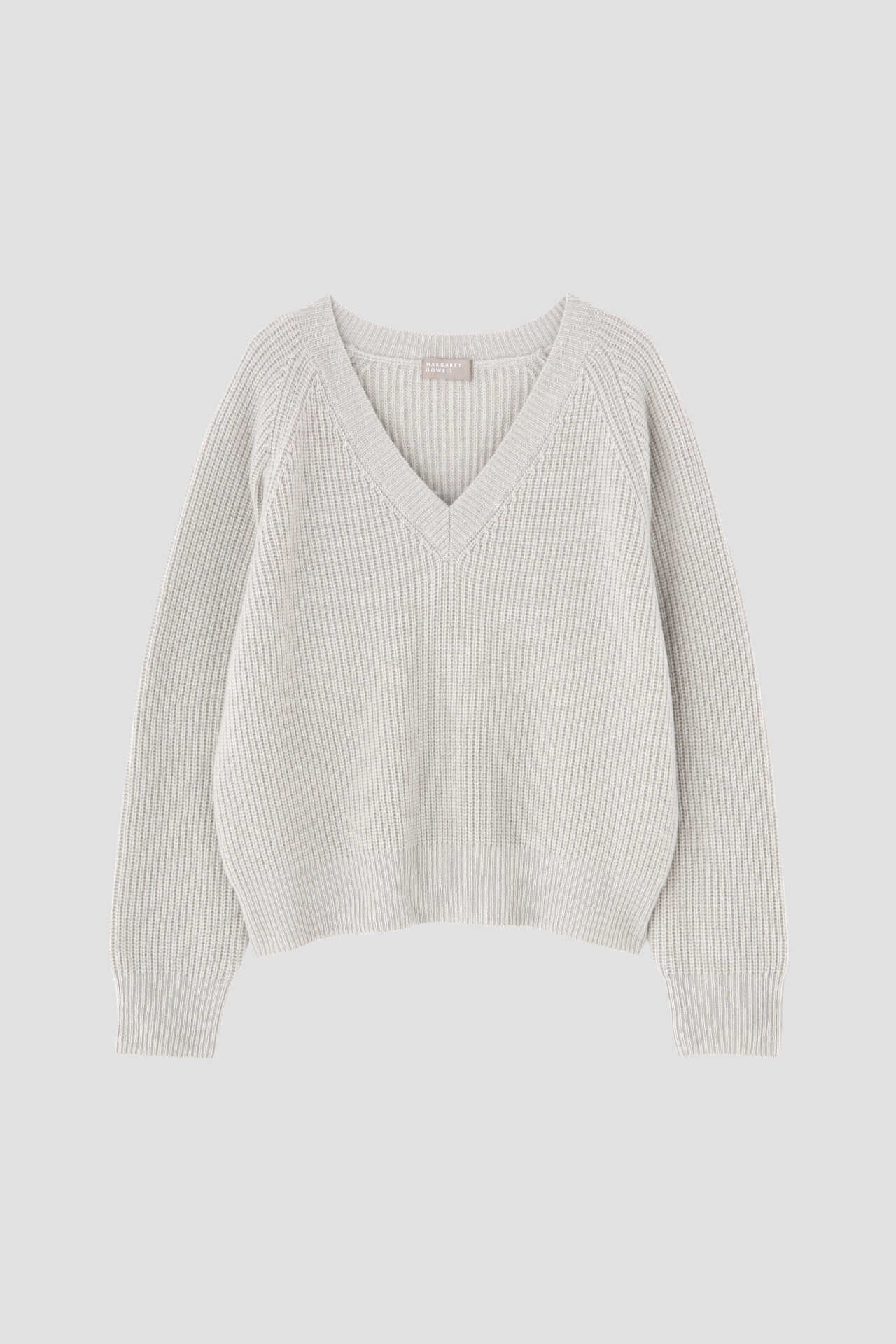WOOL CASHMERE SILK V NECK JUMP9