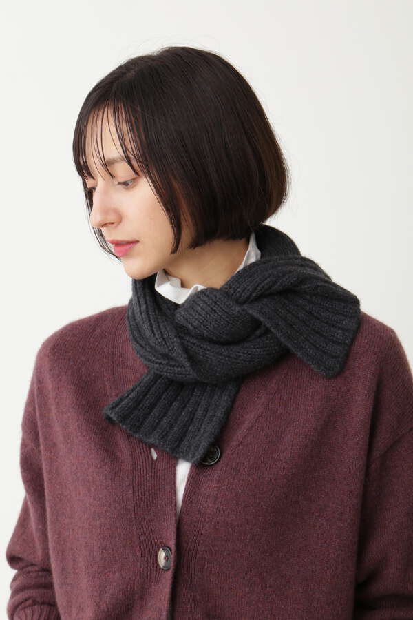 NARROW RIBBED SCARF